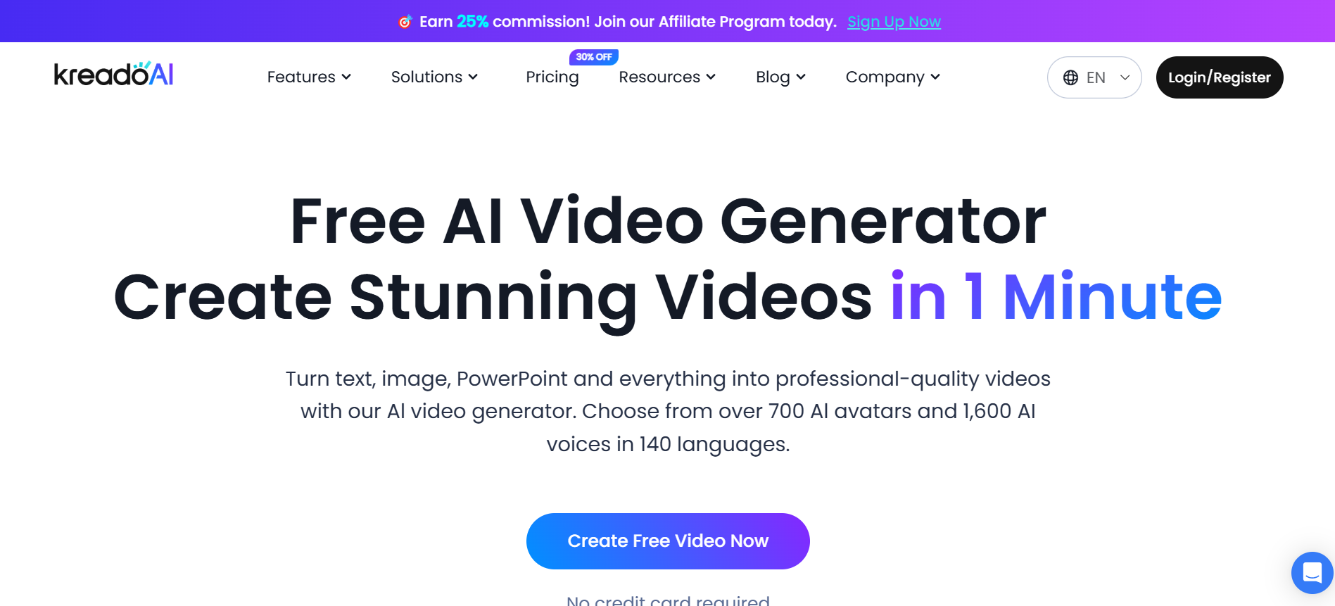 Kreado AI creando videos con avatares digitales