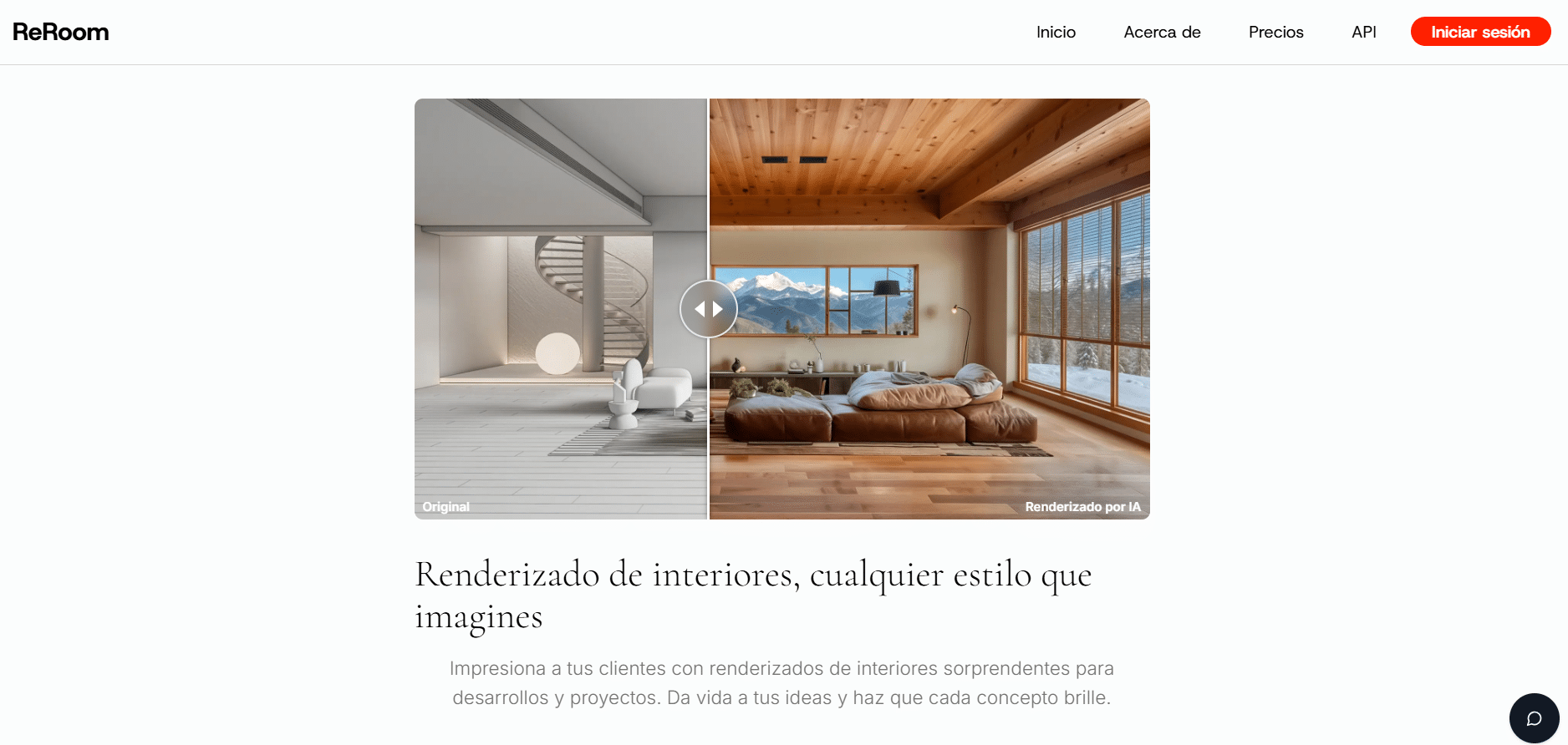 Diseño generado con Reroom AI en estilo moderno minimalista