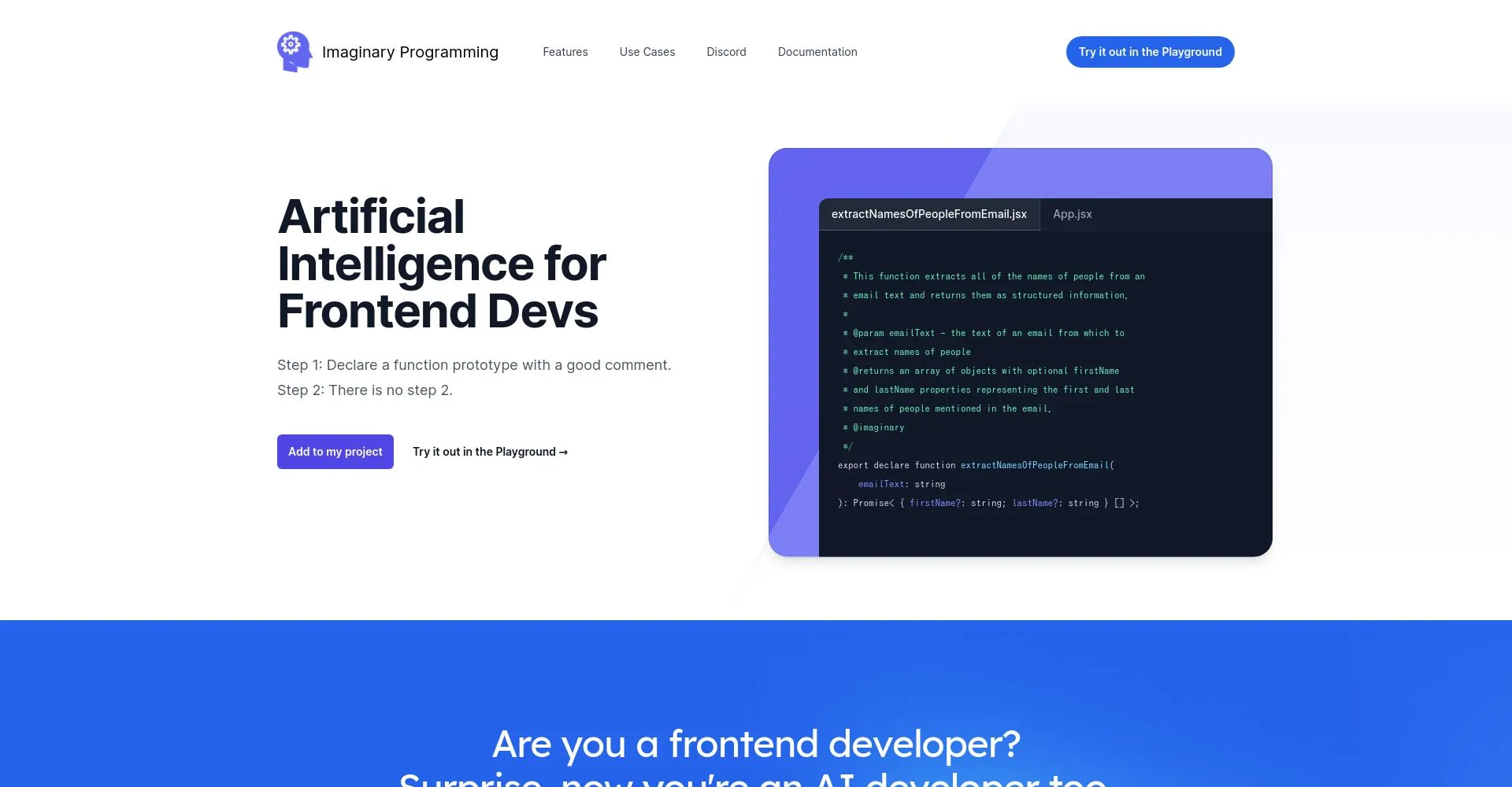 Captura de pantalla de Inteligencia Artificial para Frontend Devs