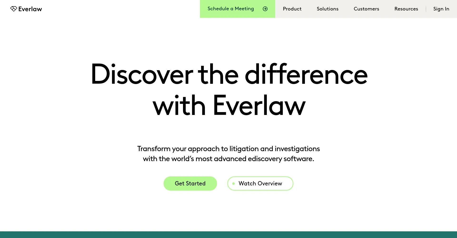 Página de inicio de Everlaw