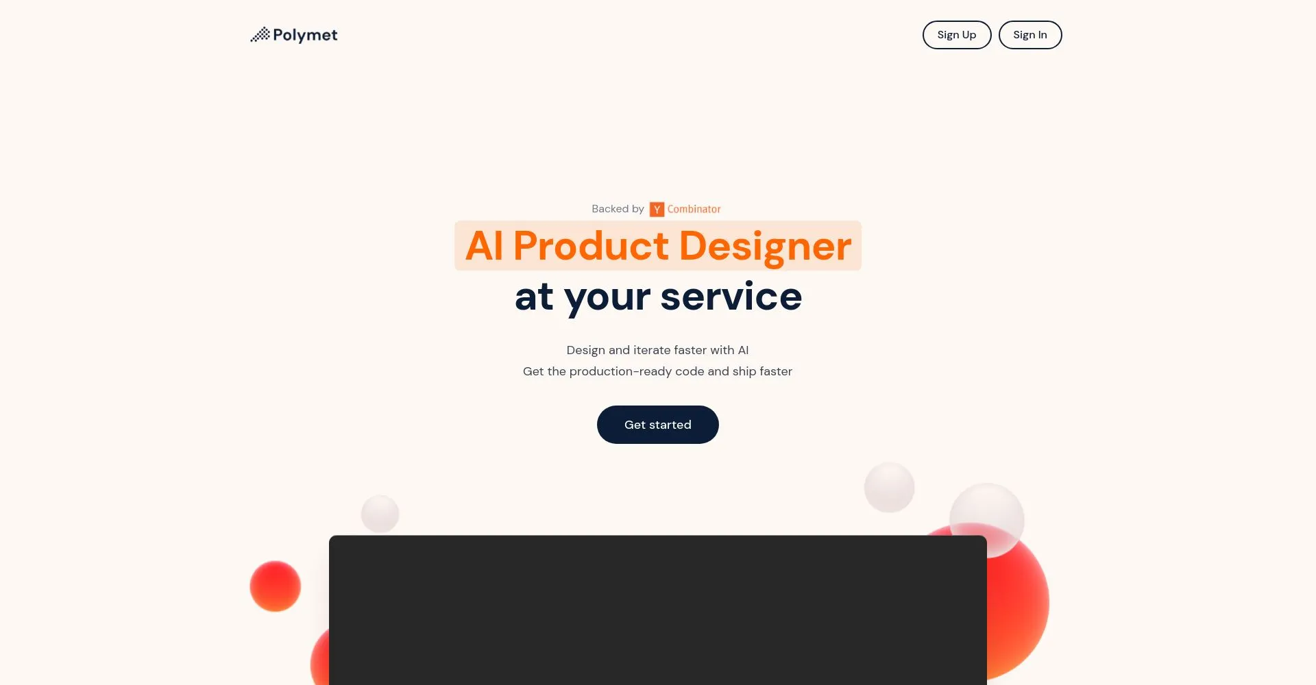 Interfaz de Polymet para diseño de productos con IA