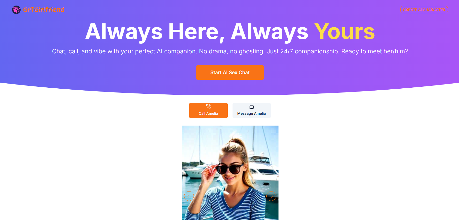 Interactúa con tu compañera virtual por chat, voz o videollamada en GPTGirlfriend