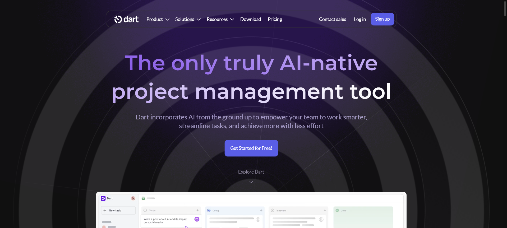 Dart: Plataforma de gestión de proyectos con automatización inteligente