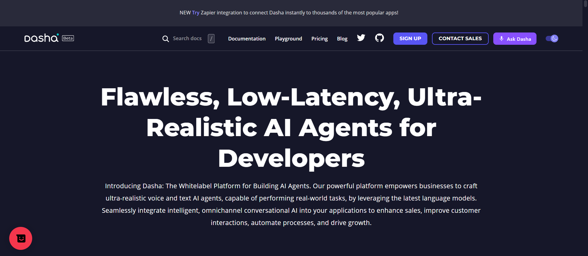 Plataforma para crear agentes conversacionales realistas de voz y texto para desarrolladores
