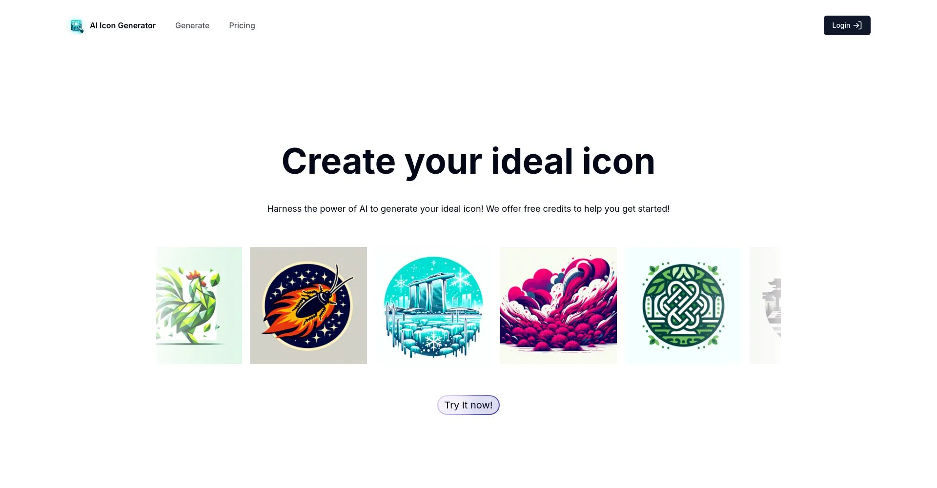 Captura de pantalla de AI Icon Generator