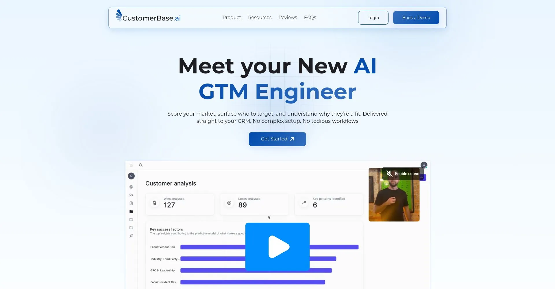 Captura de pantalla de CustomerBase.ai