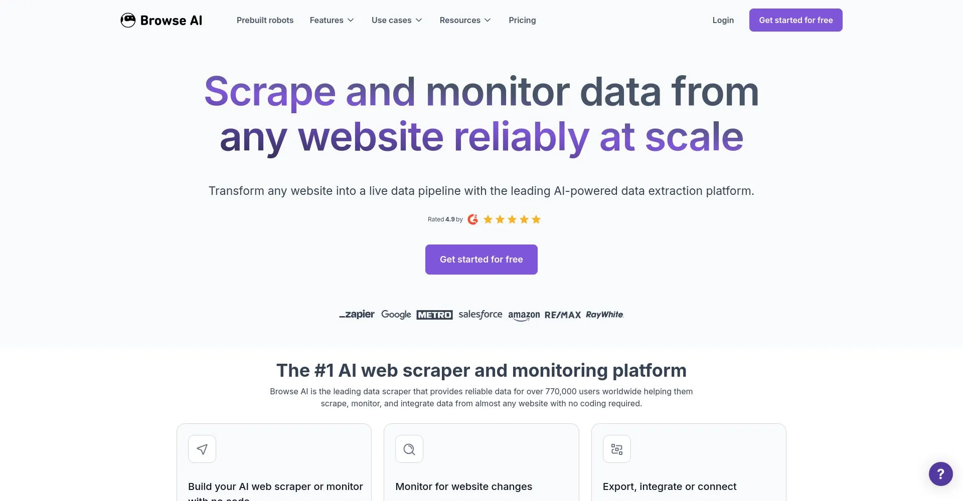 Plataforma de extracción y monitoreo web con IA