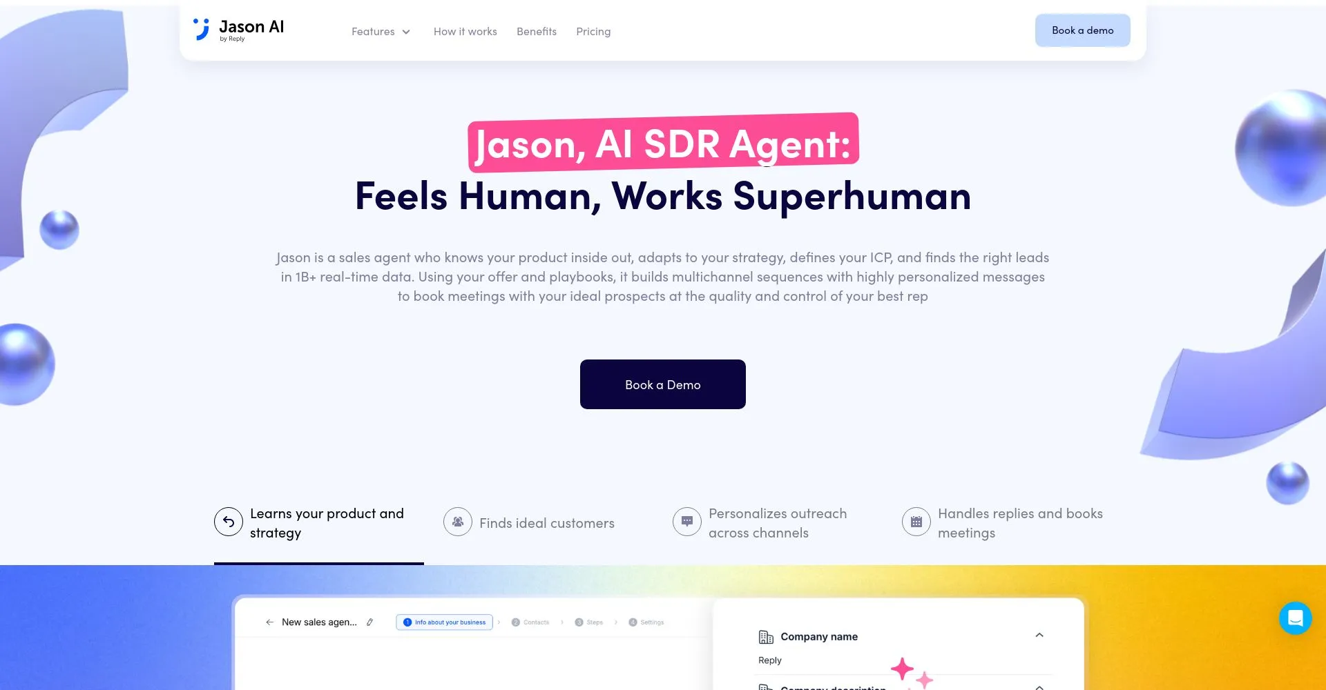 Captura de pantalla de Jason AI - Agente SDR